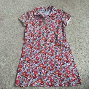 LIKE NEW Lacoste Girls Spring Floral Polo Dress